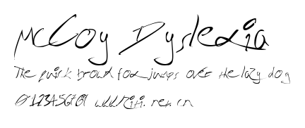 McCoy Dyslexia.ttf字體轉換器圖片