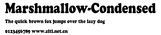 Marshmallow-Condensed.ttf字體轉換器圖片