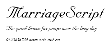 MarriageScript.ttf字體轉換器圖片