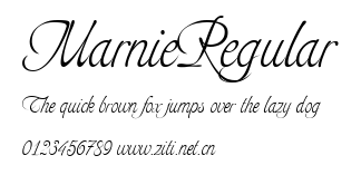 MarnieRegular.ttf字體轉換器圖片