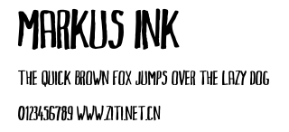 Markus Ink.otf字體轉換器圖片
