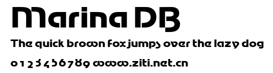 Marina DB.ttf字體轉換器圖片
