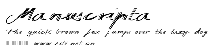 Manuscripta.ttf字體轉換器圖片