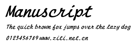 Manuscript.ttf字體轉換器圖片