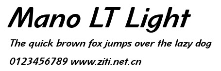 Mano LT Light.ttf字體轉換器圖片