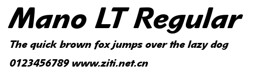 Mano LT Regular.ttf字體轉換器圖片
