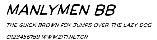ManlyMen BB.ttf字體轉換器圖片