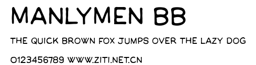 ManlyMen BB.ttf字體轉換器圖片