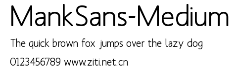 MankSans-Medium.ttf字體轉換器圖片