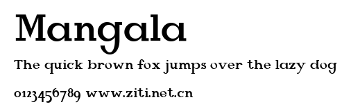 Mangala.ttf字體轉換器圖片