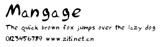 Mangage.ttf字體轉換器圖片