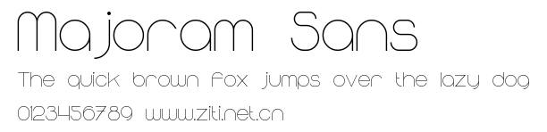 Majoram Sans.ttf字體轉換器圖片