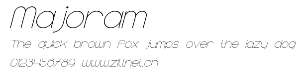 Majoram.ttf字體轉換器圖片