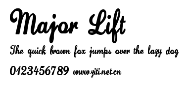 Major Lift.ttf字體轉換器圖片