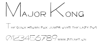 Major Kong.ttf字體轉換器圖片