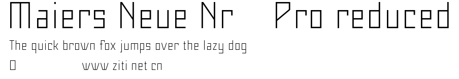 Maiers Neue Nr.8 Pro reduced.otf字體轉換器圖片