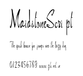 MaidstoneScript.ttf字體轉換器圖片