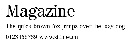 Magazine.ttf字體轉換器圖片
