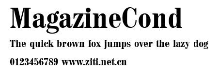 MagazineCond.ttf字體轉換器圖片