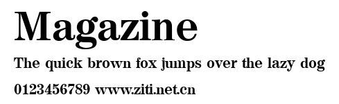Magazine.ttf字體轉換器圖片