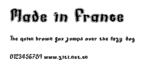 Made in France.ttf字體轉換器圖片