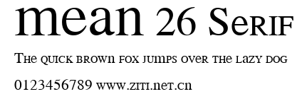 MEAN 26 Serif.ttf