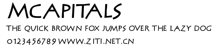 MCapitals.ttf字體轉換器圖片