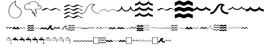 MCS Water Symbol.ttf字體轉換器圖片