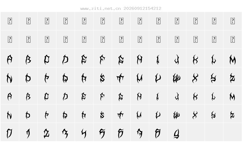 字符映射圖