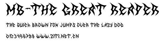 MB-The Great Reaper.ttf字體轉換器圖片