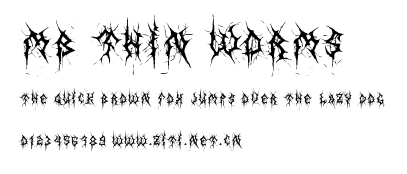 MB Thin Worms.ttf字體轉換器圖片