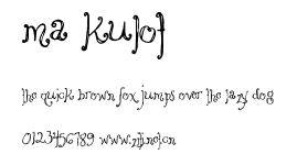 MA Kulot.ttf字體轉換器圖片