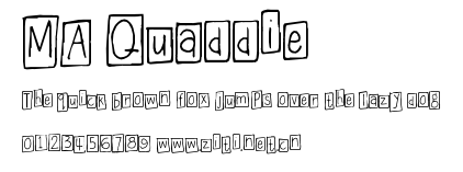 MA Quaddie.ttf字體轉換器圖片