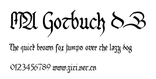 MA Gotbuch DB.ttf字體轉換器圖片