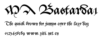 MA Bastarda1.ttf字體轉換器圖片