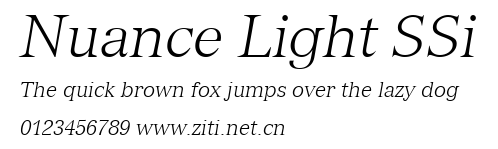 Nuance Light SSi.ttf字體轉換器圖片