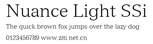 Nuance Light SSi.ttf字體轉換器圖片