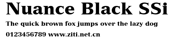 Nuance Black SSi.ttf字體轉換器圖片