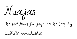 Nuajas.ttf字體轉換器圖片
