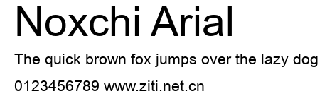 Noxchi Arial.ttf字體轉換器圖片