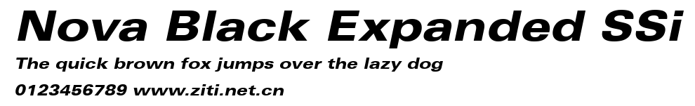 Nova Black Expanded SSi.ttf字體轉換器圖片