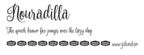Nouradilla.ttf字體轉換器圖片