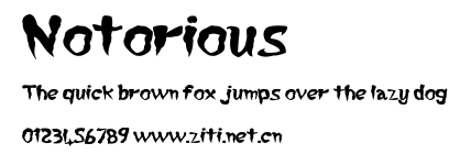 Notorious.otf字體轉換器圖片