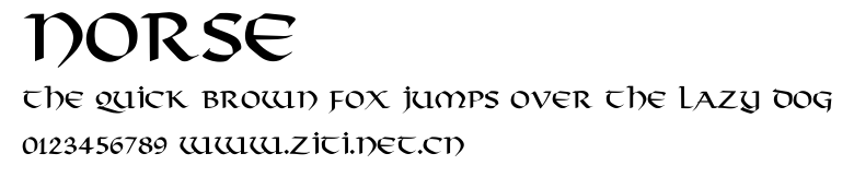 Norse.ttf字體轉換器圖片