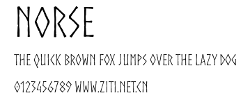 Norse.otf字體轉換器圖片