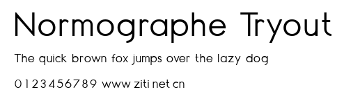 Normographe Tryout.ttf字體轉換器圖片