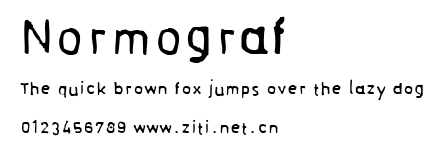 Normograf.ttf字體轉換器圖片