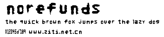 NoRefunds.ttf字體轉換器圖片