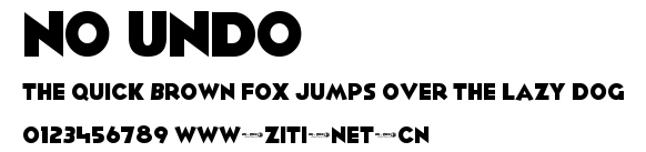 No Undo.ttf字體轉換器圖片