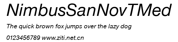 NimbusSanNovTMed.ttf字體轉換器圖片